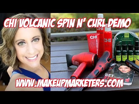 CHI 1" Volcanic Lava Ceramic Pro Spin N' Curl by Avon Demo
