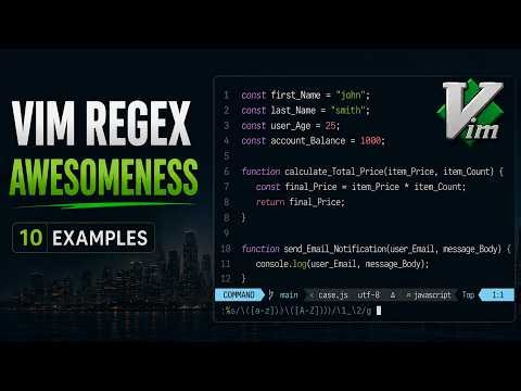 Vim regex is just awesomeness - 10 examples