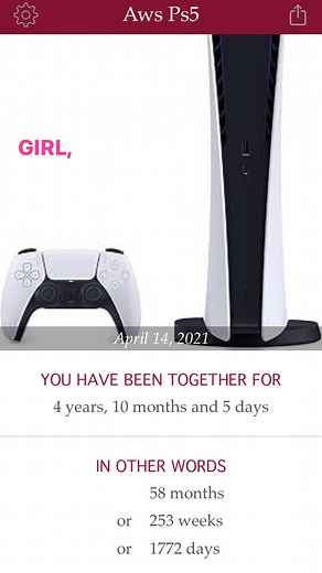 #elcinco #ps5 #console #mylove #miamor | how to see how long youve had your ps5