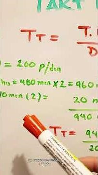 Como calcular el Tack Time