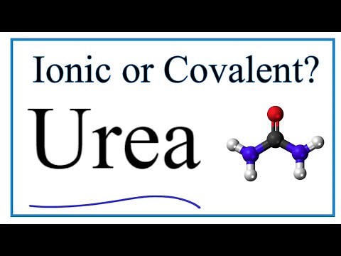 Is Urea: CO(NH2)2 Ionic or Covalent/Molecular?
