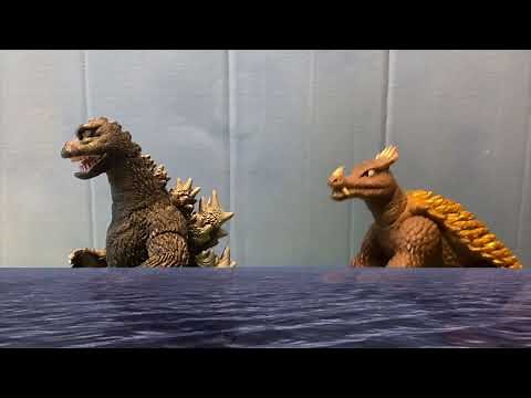 Godzilla and Anguirus Talk, Figure Recreation (Godzilla vs Gigan 1972)