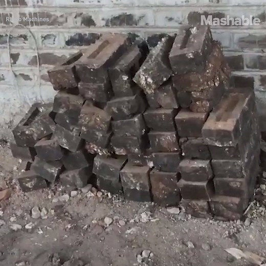 296K views · 501 reactions | This sustainable brick is made of recycled sand and plastic waste. | Mashable | Facebook