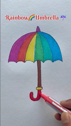 Acrylic Marker Painting 🌈☔️ #craft #acrylicpainting #artideas #shorts