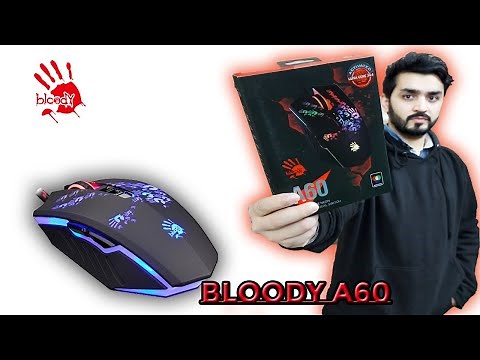 Bloody A60 Gaming Mouse - Durable and Precise Performance at Your Fingers!