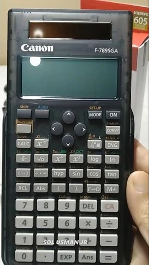 PRC Approved na Calculator for Civil Engineering Board Exam (Canon F-789SGA Transparent) ||