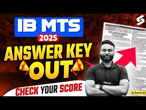 IB MTS Answer Key 2026 Out | IB MTS Score Card | How to Download IB MTS Answer Key | Testbook