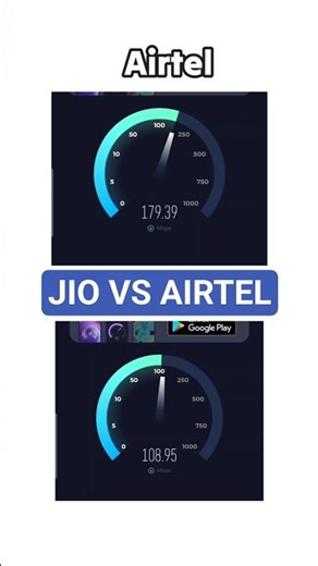 Jio vs Airtel SPEED CHECK 🏹🏹 #jio #airtel
