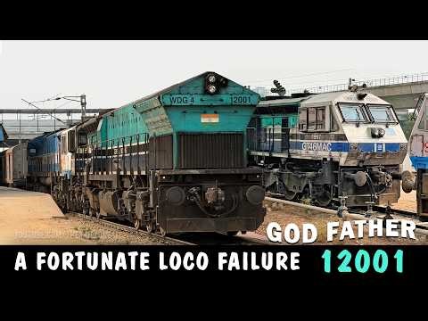 27 years Old | First WDG4 12001 GOD FATHER Locomotive of Indian Railways | rescue mission #train