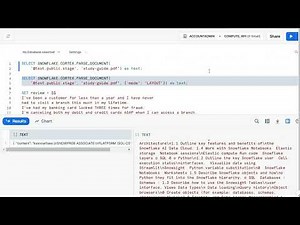 Snowflake Cortex LLM Functions