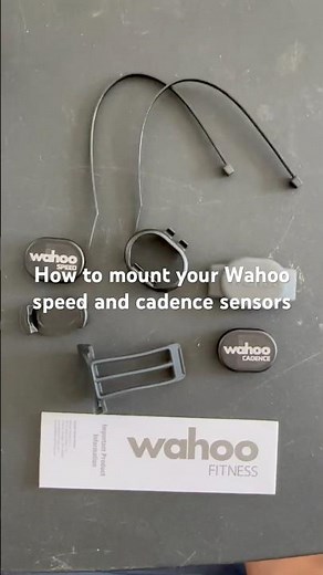 How to mount a Wahoo speed and cadence sensor in a bike #wahoo #biking #howto #ironman #triathlon
