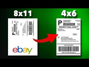 How to Change eBay Label Sizes: Format from 8x11 Sideways to 4x6 Thermal Label Printer