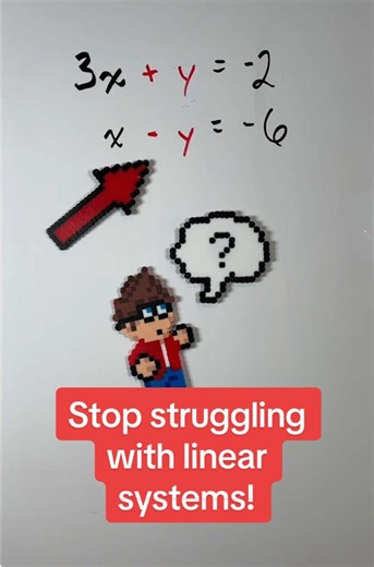 Always check for this FIRST when solving a linear system (elimination example) #linearsystems #solving #math #mathtutoring #learnmath