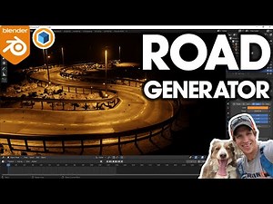 Geometry Nodes ROAD GENERATOR - Curves to Roads! (Amazing Node Tool)