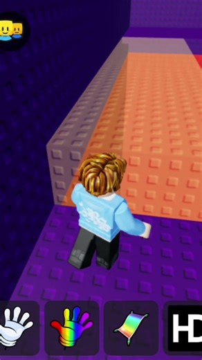 bacon play RAINBOW SLAP HD Tower pt6 😱 #roblox #gaming #shorts