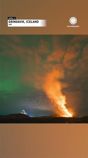 Harmonic Colors of Lava and Aurora Combine in Stunning Video