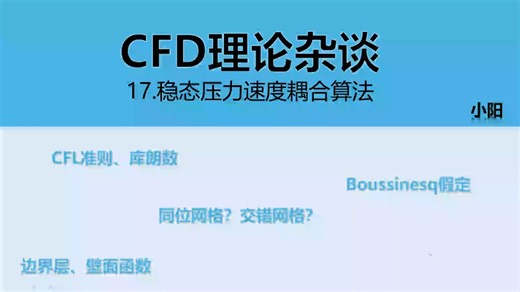 CFD理论杂谈.17 稳态压力速度耦合算法