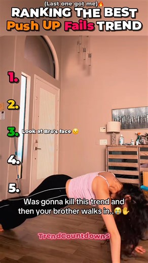 Ranking the BEST Push Up Fails Trend #shorts #ranking #pushups #trend #girl