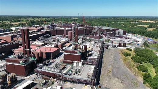 Check out this view...🎥 Our expansion project in Leixlip will more than double the amount of manufacturing capacity that we have in Ireland. In this new fab we will soon be making some of the world's most incredible technology - Intel 4. We can't wait! #BuildingTheFuture | Intel