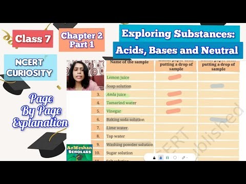 Exploring Substances: acids, bases and neutral Class 7 Science NCERT Curiosity Chapter 2 part 1