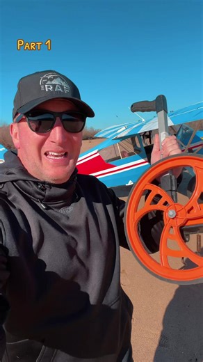 Airplane landing distance! How many feet does this airplane need to land? #fyp #airplane #tailwheeladventures #bushwheel #landing