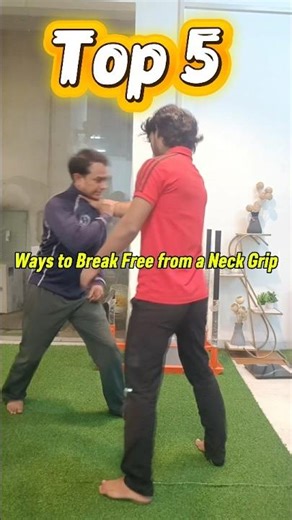 Top 5 Neck Grab Escape Techniques 👊🔥 | Self Defence for Everyone #Shorts