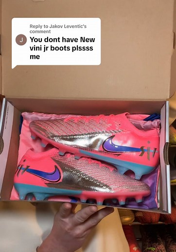 Replying to @Jakov Leventic I got Vini Jr’s UNRELEASED Nike Mercurial Vapor 16 football boots! 🤩 Should Nike re-release these? 👀🫣 #nikefootball #vinijr #mercurial #footballboots #soccercleats