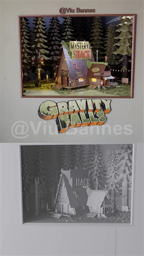 Gravity Falls Clay render BTS #blender #animation