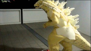Godzilla Costume Suit Testing