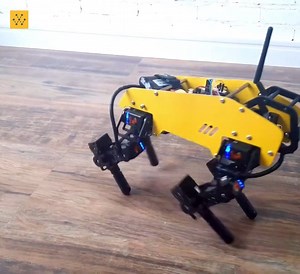 mechDOG is based on Arduino and the new Lynxmotion Smart Servos. The chassis was handcrafted with aluminum and there are other parts also handcrafted with high impact polystyrene. The legs are completely made with brackets from the new Lynxmotion Servo Erector Set (SES V2). Image/video credits: Mech-Dickel Robotics We strive to get permission for each piece of content we share, and give credits to the rightful owner. If you feel this is not the case, please send us a DM so we can correct this⁠ #