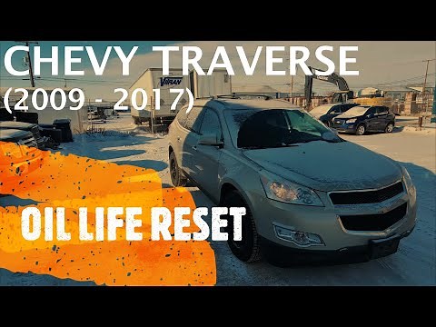 Chevrolet Traverse - How to RESET OIL LIFE (2009-2017)
