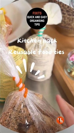 DIY Reusable Food Twisty Tie Hack 🥖 Kitchen Storage Fix | FixIts