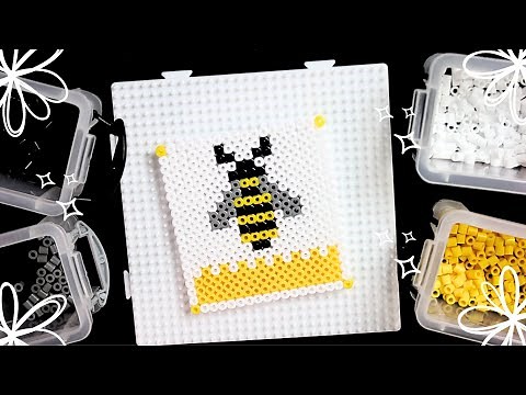 Bügelperlen Ideen Biene - DIY - Wie bastel ich einen Bügelperlen Untersetzer? | KaFraLe.-Bastelidee