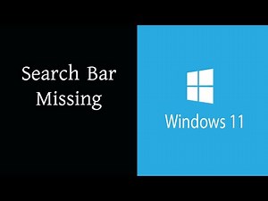How to Fix Search Bar Missing on Windows 11