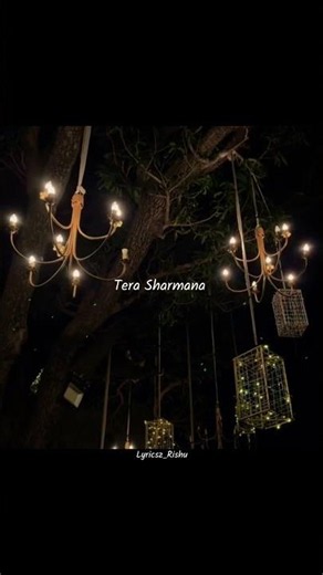 Tera Sharma Meri Jaana Kabhi... 🥀❤️ | Aarzu Lyrics | Heart Touching Aesthetic Lyrics ✨