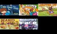 Mix of 6 videos from youtube : All 5 Cartoon Network Invaded Games All At Once