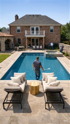 Backyard Swimming Pool Construction Timelapse | Amazing Pool Transformation 😱#ai #aivideo