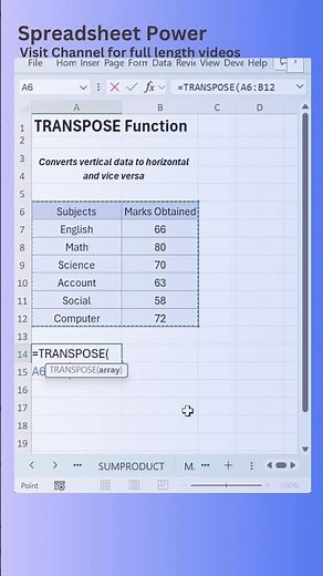 Change Vertical Data to Horizontal in Excel | Transpose Function