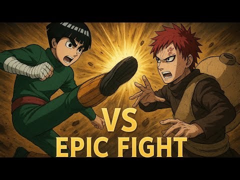 Rock Lee vs Gaara | Epic Fight with Ultimate Jutsu | Full Battle HD
