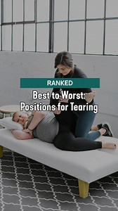 Ranked: Best to Worst Labor Positions for Tearing Yep, the position most women deliver in has the highest tear rate. 🤯 ✨But here’s the truth: you have options.✨ And when you understand which positions help reduce tearing (and why), you can work with your body and baby - not against them. These stats are just for position-only, baby’s position and other factors matter, too. Sometimes there’s a reason to push in a less “ideal” position. But, knowledge = power. And laboring with intention = game-c