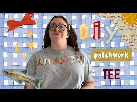How to Make a Patchwork Appliqué T-Shirt (Beginner Sewing Friendly!)