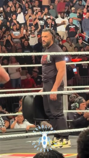Carolina Cockroach on Instagram: "The Tribal Chief Roman Reigns arrives at Monday Night RAW to help the Usos defeat Bron Breakker & Bronson Reed in Raleigh, North Carolina #RomanReigns #TribalChief #WWE #Wrestling #WWEWrestling"
