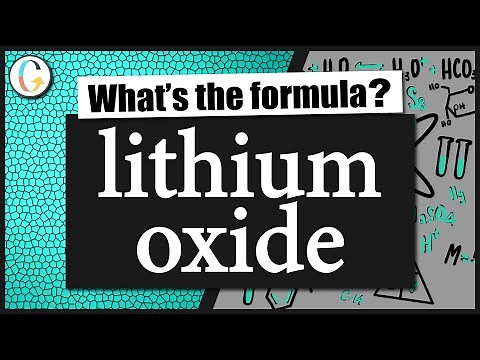 How to write the formula for lithium oxide