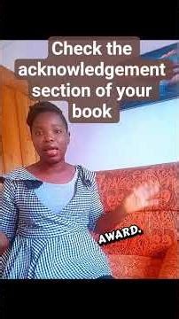Signs you are doing too much in the acknowledgement section of your book #authortips #authoradvice