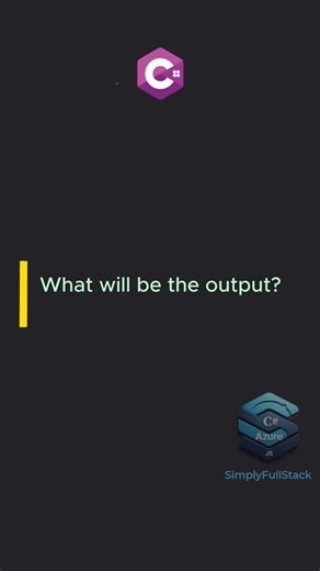 Can You Solve This c# Brain Teaser? 🧠 || c# interview || coding output