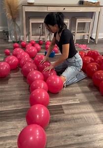 DIY Valentine's Day Balloon Wall Tutorial
