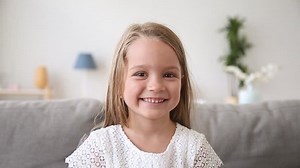 Funny Little Girl Smiling Looking Camera Stock Footage Video (100% Royalty-free) 1025576954 | Shutterstock