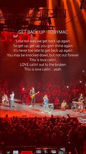 Get Back Up • TobyMac • The godly may trip seven times but they will get up again. Proverbs 24:16