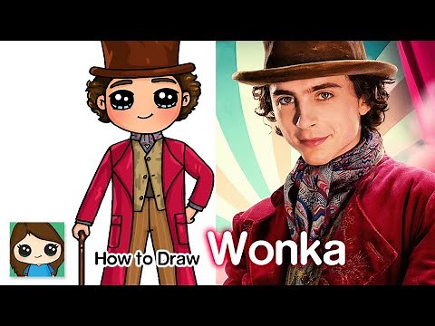 How to Draw Willy Wonka | Timothee Chalamet