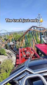 The track just ends on this roller coaster! #rollercoaster